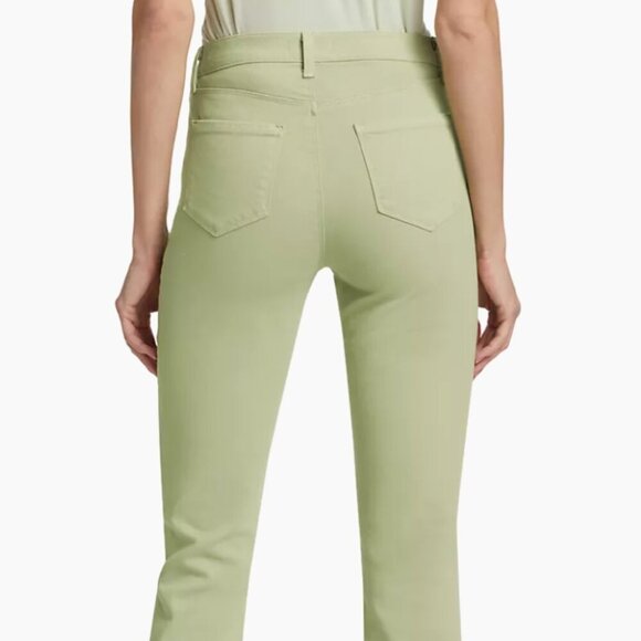 L'AGENCE Alexia High Rise Cropped Cigarette Bright Blue Jeans NWT Size 28 New - Picture 5 of 11